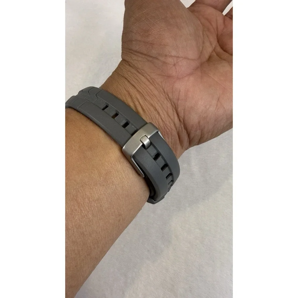 Timex Ironman Triathlon Heart Rate Digital Watch T5K547 Gray Blue Working
